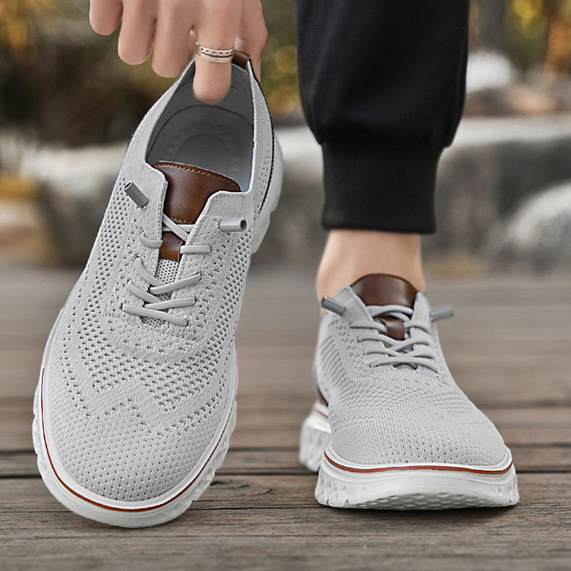 🏃‍♀️Andningsbara lätta stickade patchwork sneakers för herr👟