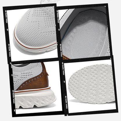 🏃‍♀️Andningsbara lätta stickade patchwork sneakers för herr👟