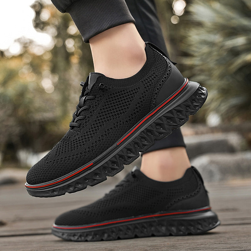 🏃‍♀️Andningsbara lätta stickade patchwork sneakers för herr👟
