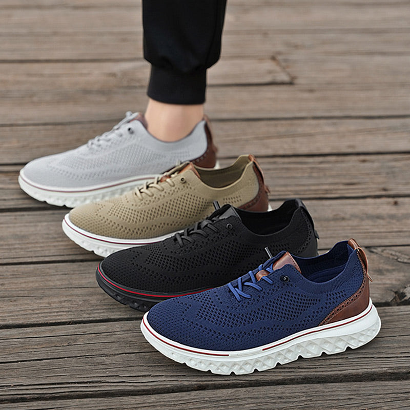 🏃‍♀️Andningsbara lätta stickade patchwork sneakers för herr👟