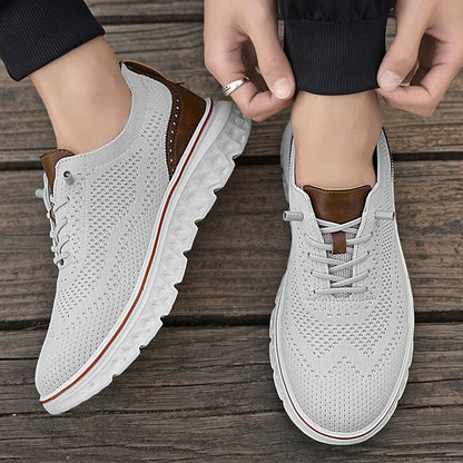 🏃‍♀️Andningsbara lätta stickade patchwork sneakers för herr👟
