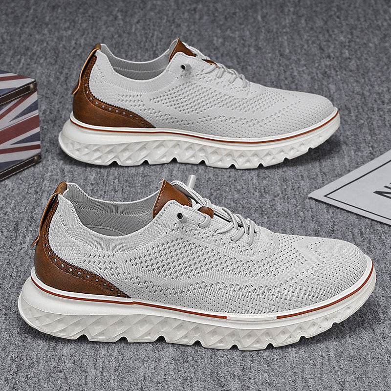 🏃‍♀️Andningsbara lätta stickade patchwork sneakers för herr👟