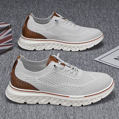 🏃‍♀️Andningsbara lätta stickade patchwork sneakers för herr👟