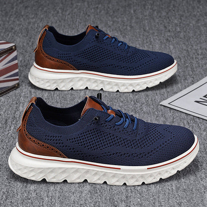 🏃‍♀️Andningsbara lätta stickade patchwork sneakers för herr👟