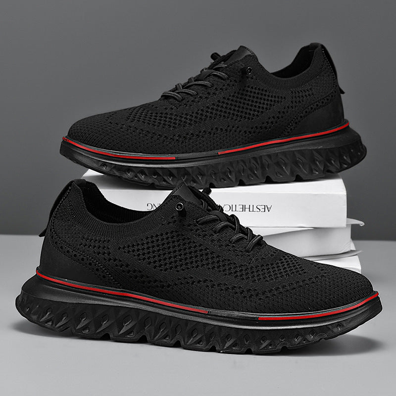 🏃‍♀️Andningsbara lätta stickade patchwork sneakers för herr👟