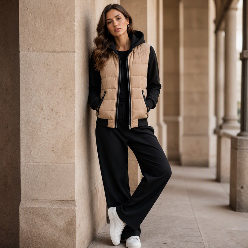 ✈️Fri frakt🧥Färgglad vadderad huvjacka för kvinnor – Modern, varm och bekväm med mjukt foder 🧥❄️✨