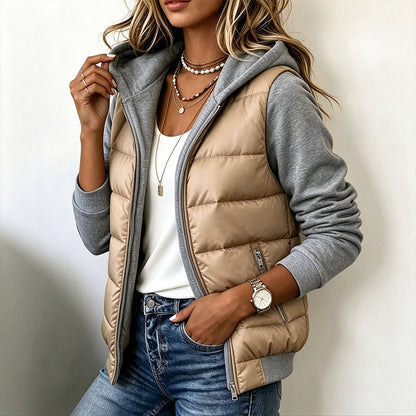 ✈️Fri frakt🧥Färgglad vadderad huvjacka för kvinnor – Modern, varm och bekväm med mjukt foder 🧥❄️✨