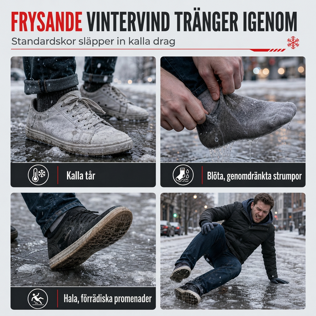 Vinterkängor för kvinnor, höga snökängor, vattentäta, halkfria, utomhus långa kängor med tjock foder av plysch och tjock sula