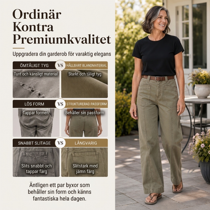 💰 Halva priset! 👖 Lovisa Av casualbyxor med raka ben – bekväma, stilrena, mångsidiga, perfekta för vardag och jobb. ✨