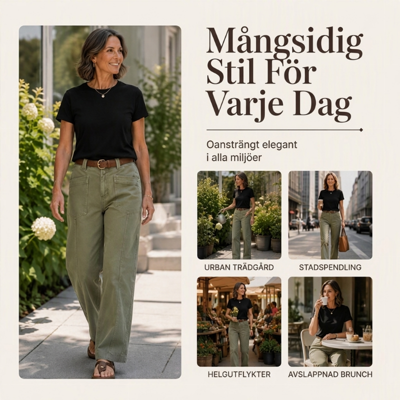 💰 Halva priset! 👖 Lovisa Av casualbyxor med raka ben – bekväma, stilrena, mångsidiga, perfekta för vardag och jobb. ✨