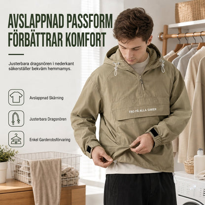 💰 Halva priset! 🧥 Vindtät utomhuspullover med huva, perfekt för vandring och stad. ✨