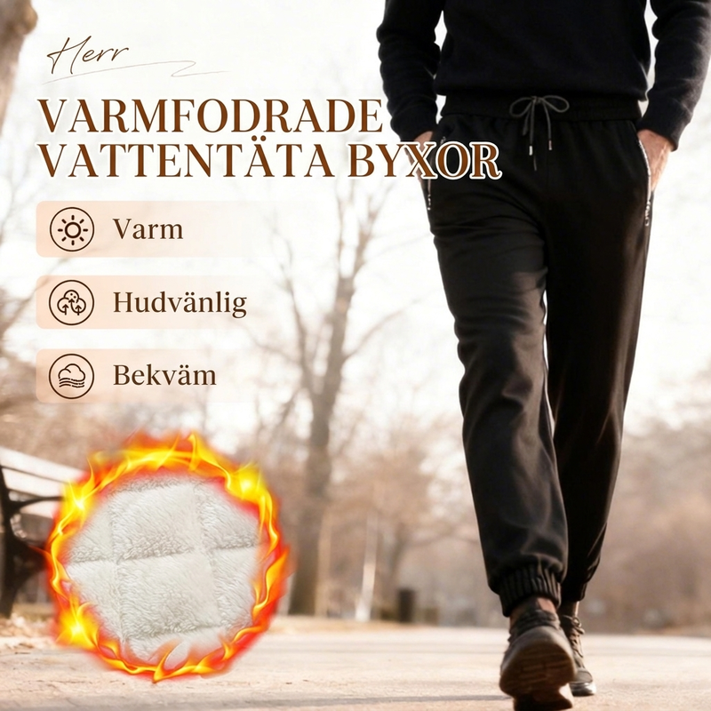 🎪 Nyheter – dubbel överraskning! Vattentäta herrbyxor med varmt foder och dragsko