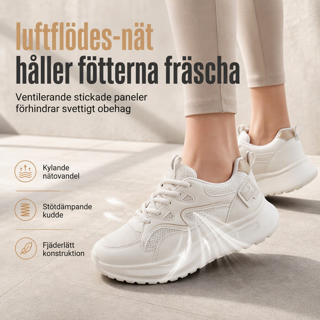 Lätta och andningsbara sportskor för kvinnor