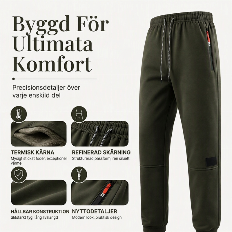 Vintertermiska byxor för utomhusbruk, unisex