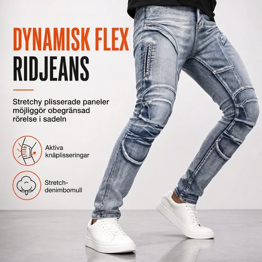 Klädseljeans för män med stretch och bekväm passform