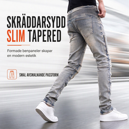 Klädseljeans för män med stretch och bekväm passform