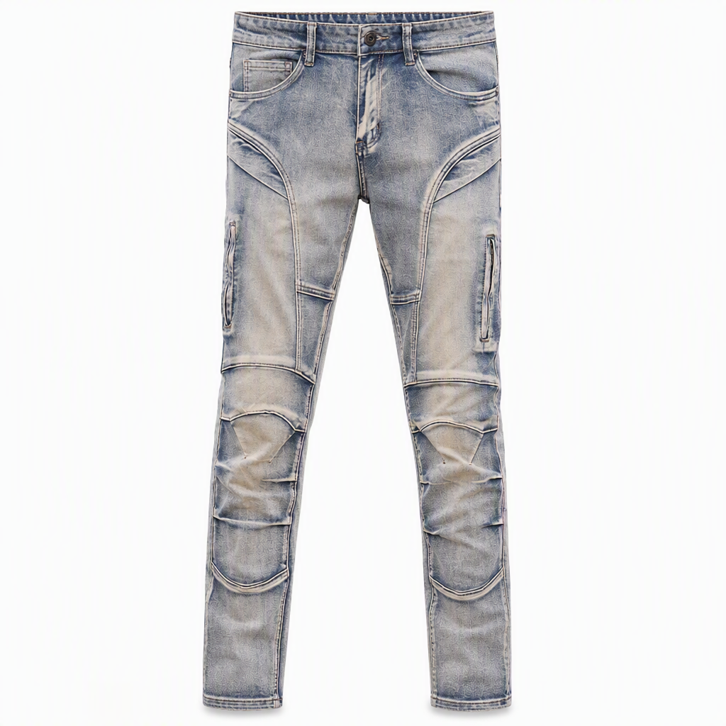 Klädseljeans för män med stretch och bekväm passform