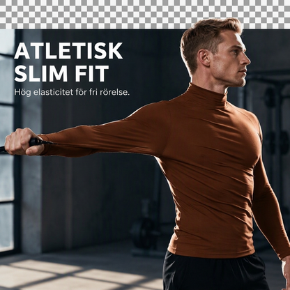 👕 Herrtröja med kort krage i premium mjölksilke – hög elasticitet, 3D-formad passform, mjuk, lättskött, nu till halva priset! ✨