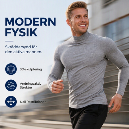 👕 Herrtröja med kort krage i premium mjölksilke – hög elasticitet, 3D-formad passform, mjuk, lättskött, nu till halva priset! ✨