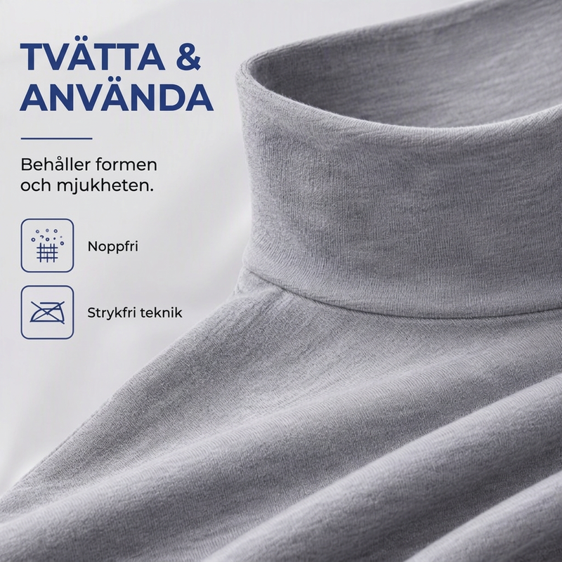 👕 Herrtröja med kort krage i premium mjölksilke – hög elasticitet, 3D-formad passform, mjuk, lättskött, nu till halva priset! ✨