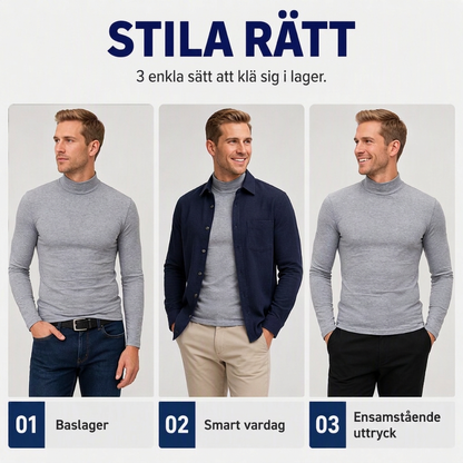 👕 Herrtröja med kort krage i premium mjölksilke – hög elasticitet, 3D-formad passform, mjuk, lättskött, nu till halva priset! ✨