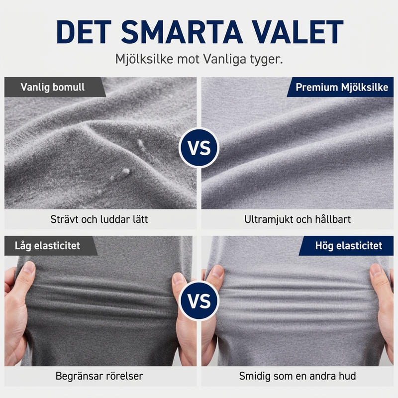 👕 Herrtröja med kort krage i premium mjölksilke – hög elasticitet, 3D-formad passform, mjuk, lättskött, nu till halva priset! ✨