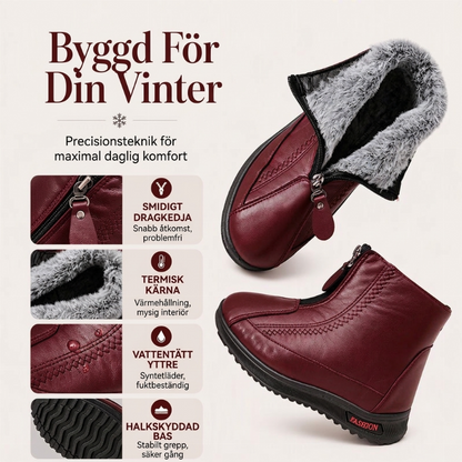 🥶❄️Varma vinterkängor med halkskydd för kvinnor