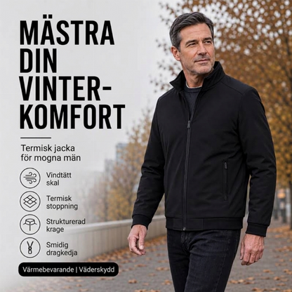 Klassisk fodrad vinterjacka för män