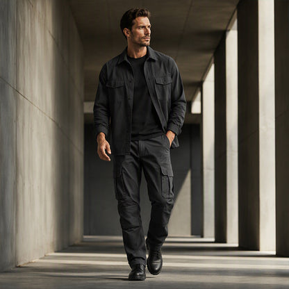 Herrars outdoor-byxor med flera fickor