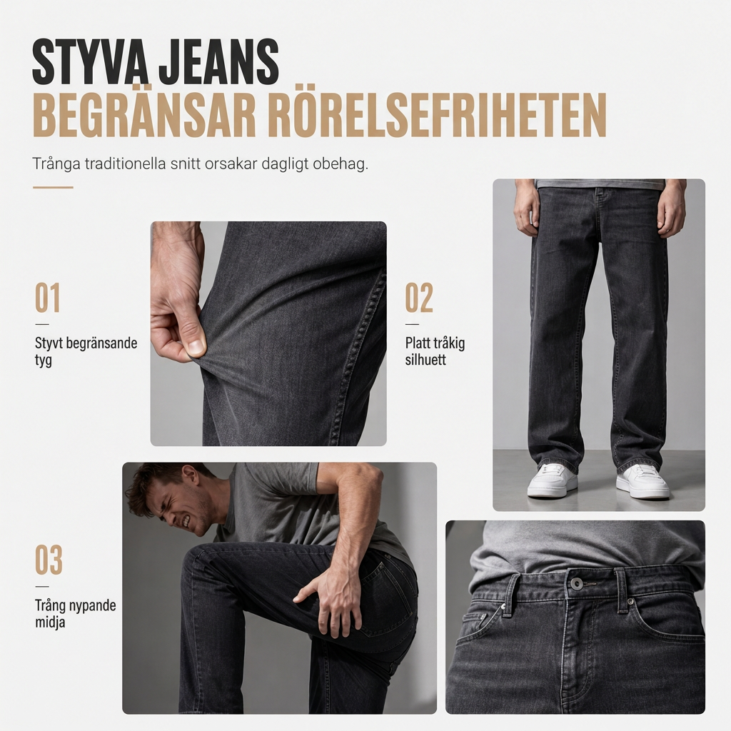 ✈️Fri frakt📢🎉50 % rabatt!!!🛍️✨Herrjeans i amerikansk vintage-stil, utsvängda, vida ben, dekonstruerade, otvättade denimbyxor med knäppning