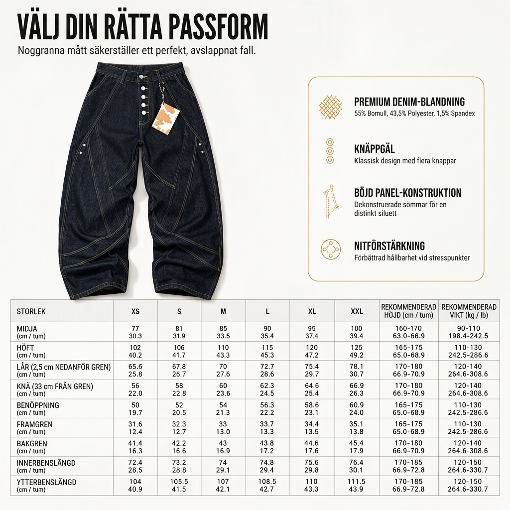 ✈️Fri frakt📢🎉50 % rabatt!!!🛍️✨Herrjeans i amerikansk vintage-stil, utsvängda, vida ben, dekonstruerade, otvättade denimbyxor med knäppning
