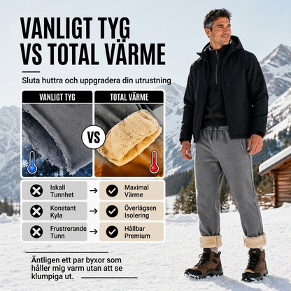 Varmade mysbysxor för män, vinter