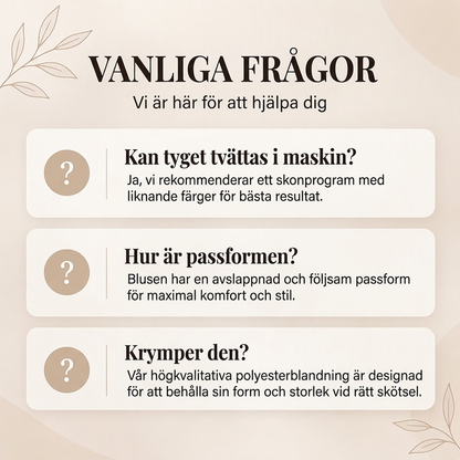 👚 Elegant rundhalsad topp för kvinnor med smockade ärmmuddar – mjuk, bekväm, mångsidig, perfekt för vardag och fest! ✨.