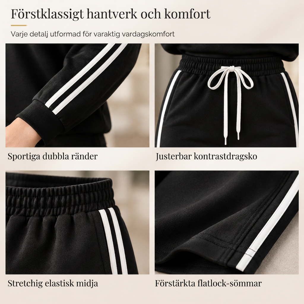🎉 Nyhet! Långärmad Sweatshirt med Rund Hals för Kvinnor, Casual Enfärgad Mixad Tröja för Höst och Vinter ✨