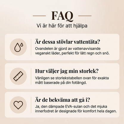 Varm vinterankelstövlar med plyschfoder för kvinnor