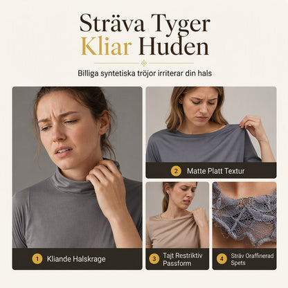Kvinnors enfärgad kortärmad topp med volangkrage