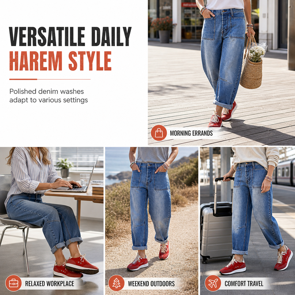 🔥Högmidjade stretchjeans i stora storlekar för damer
