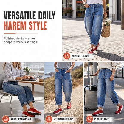 🔥Högmidjade stretchjeans i stora storlekar för damer