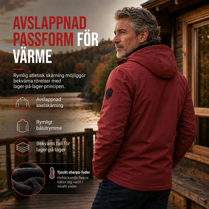 Herr amerika-retro plymfodrad lös passning vår höst kappa