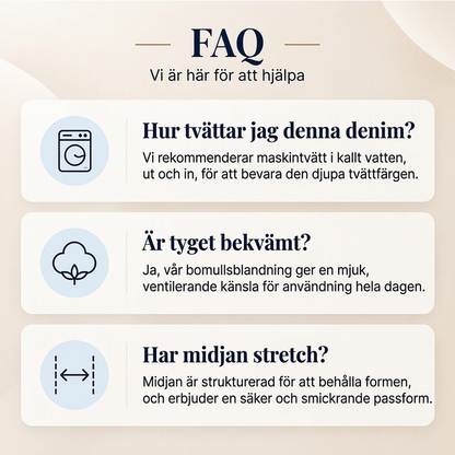 ✨ Dammjeans med hög midja 👖 med kontrasterande sömmar och vida ben, trendiga och smickrande till alla stilar ✨