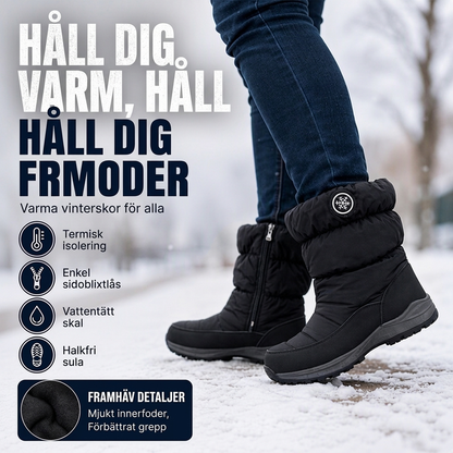 👢50 % rabatt✨Halksäkra snökängor i mellanvadshöjd – varma och bekväma