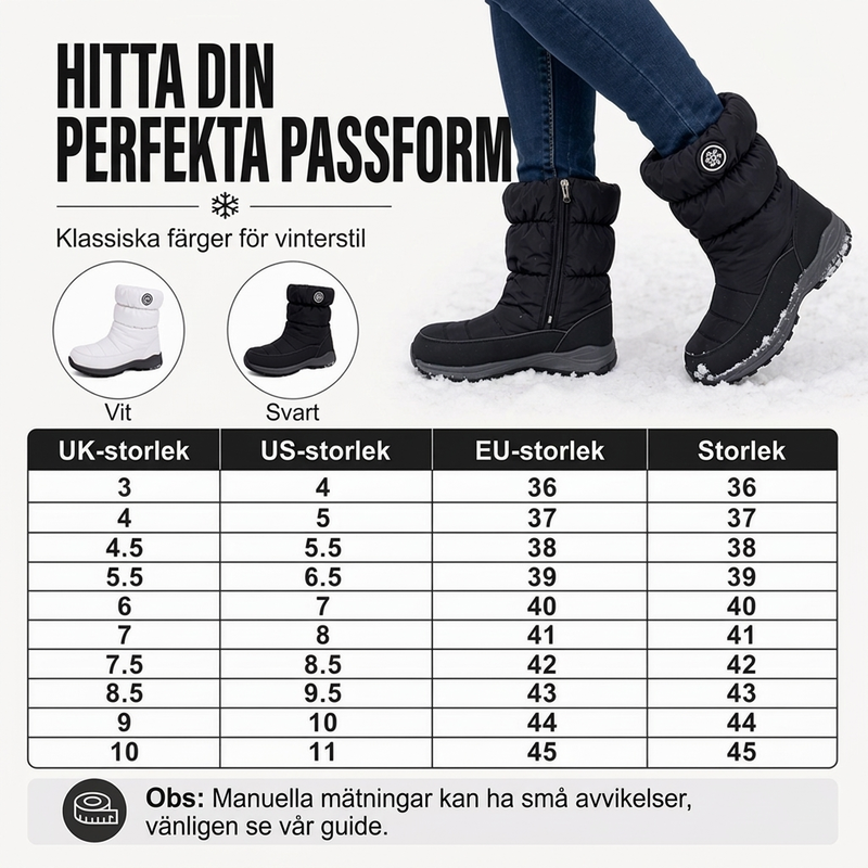 👢50 % rabatt✨Halksäkra snökängor i mellanvadshöjd – varma och bekväma