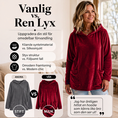 👚 Huvtröja i sammet för kvinnor – mjuk, varm och bekväm, perfekt för vardag och höst! ✨