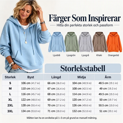 👚 Casual oversize-huvtröja med dragsko för kvinnor – mjuk, bekväm och mångsidig, perfekt för vardag och höst! ✨