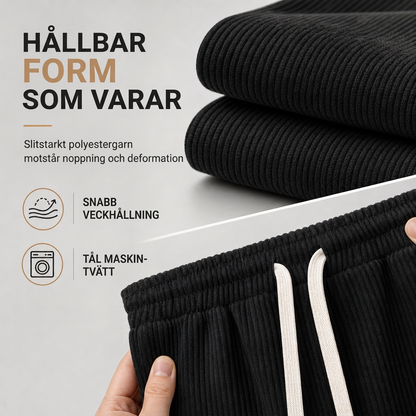 🖤Black Friday-rea: 50 % rabatt🖤 🏃‍♀️Lätta fritidsbyxor i corduroy för män, lös passform med raka ben