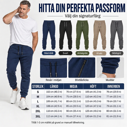 Casual Athletic Slim Fit Joggers för män