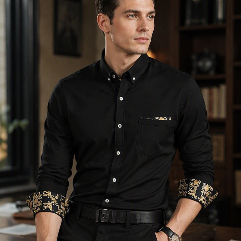 👔 50% RABATT NU! ✨ Herr Corduroyskjorta med Fleecefoder - Klassisk Snickarbyssnitt med Optimal Värme för Kallt Väder ❄️🛒