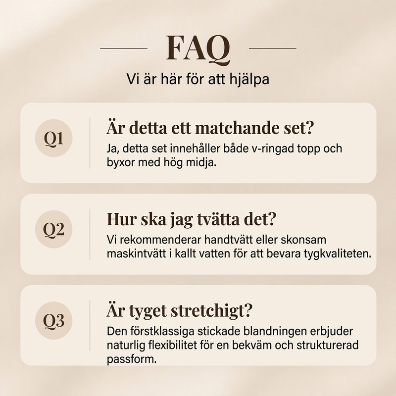 ⏳ Het erbjudande!|Stickat tvådelat damset med V-ringad tröja och vida byxor
