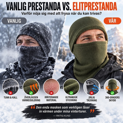 Vintervindtät termisk cykelbalaclava