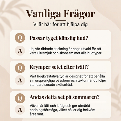 📢🎉50 % rabatt!!!🛍️✨Pyjamas-set med ribbad tröja för damer med hjärtbroderi